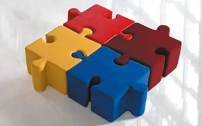 Puzzle Puf (Dörtlü)